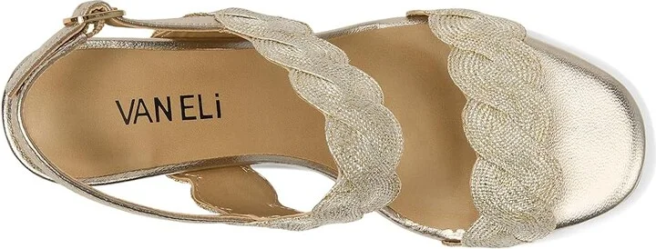 Vaneli Lettie Women's Sandals Beige/Platino Weave : 10 M (B), Leather/Rubber - Image 2