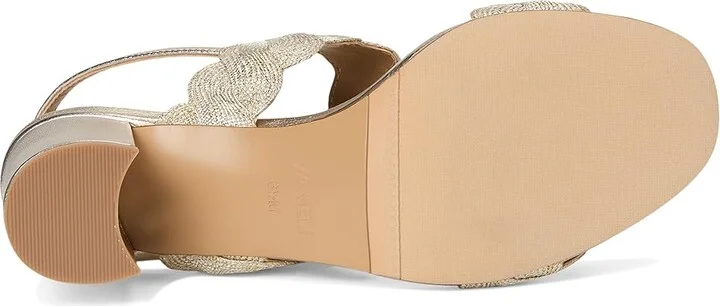 Vaneli Lettie Women's Sandals Beige/Platino Weave : 10 M (B), Leather/Rubber - Image 3