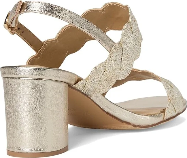 Vaneli Lettie Women's Sandals Beige/Platino Weave : 10 M (B), Leather/Rubber - Image 4