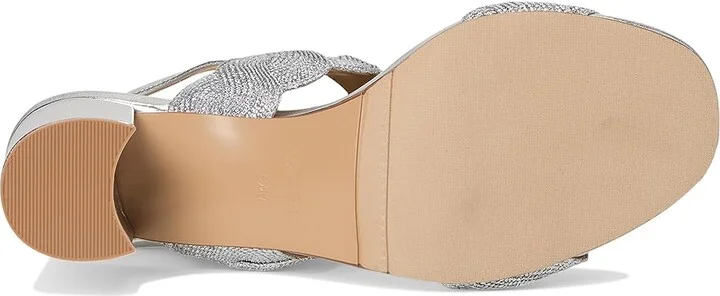 Vaneli Lettie Women's Sandals Silver Weave : 10 N (AA), Leather/Rubber - Image 3
