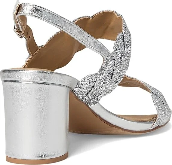 Vaneli Lettie Women's Sandals Silver Weave : 10 N (AA), Leather/Rubber - Image 4