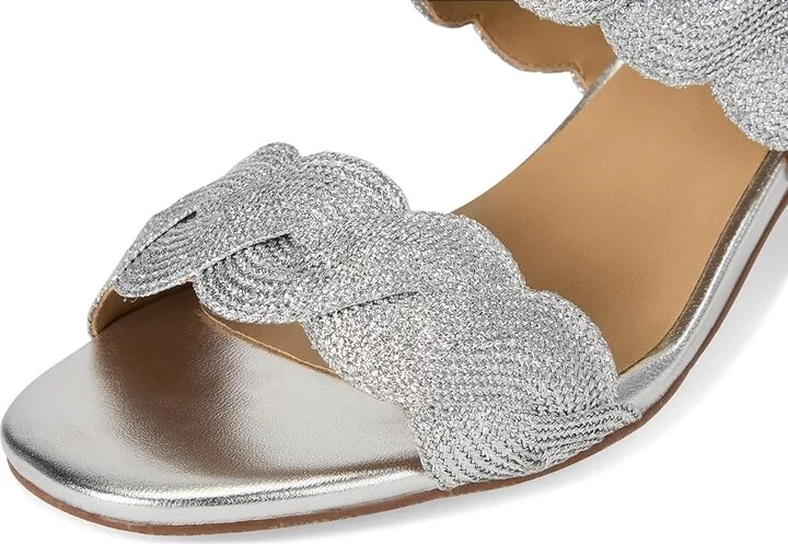 Vaneli Lettie Women's Sandals Silver Weave : 10 N (AA), Leather/Rubber - Image 7