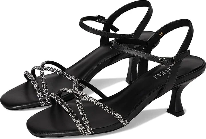 Vaneli Linzy Women's Sandals Black Nappa : 5.5 M (B), Leather/Rubber
