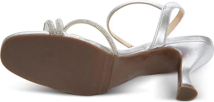 Vaneli Linzy Women's Sandals Silver Mercury : 6.5 M (B), Leather/Rubber - Image 2