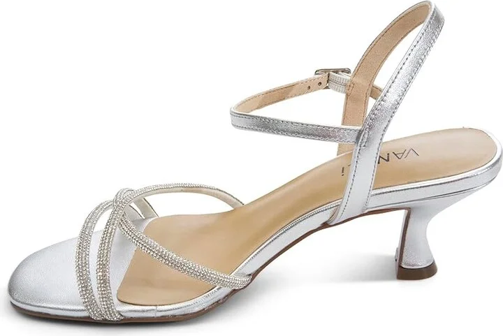 Vaneli Linzy Women's Sandals Silver Mercury : 6.5 M (B), Leather/Rubber - Image 3
