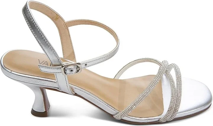 Vaneli Linzy Women's Sandals Silver Mercury : 6.5 M (B), Leather/Rubber - Image 4