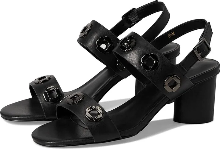 Vaneli Livana Women's Sandals Black Nappa : 12 M (B), Leather