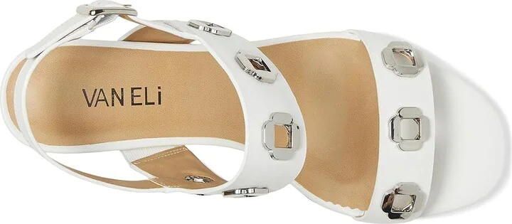 Vaneli Livana Women's Sandals White Nappa : 7 N (AA), Leather - Image 2