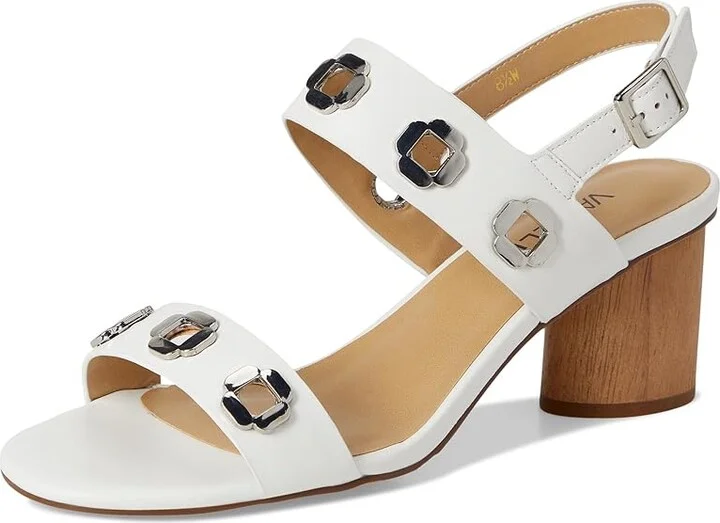 Vaneli Livana Women's Sandals White Nappa : 7 N (AA), Leather - Image 5