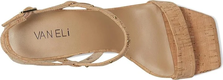 Vaneli Maela Women's Sling Back Shoes Natural Cork : 8.5 W (D) - Image 2