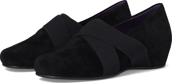 Vaneli Maiya Women's Flat Shoes Black Suede : 11 W (D)