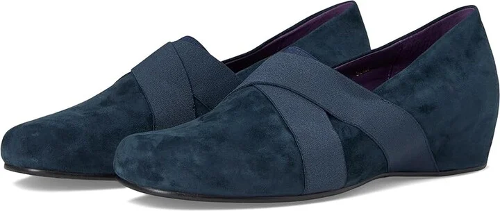 Vaneli Maiya Women's Flat Shoes Navy Suede : 9.5 M (B)