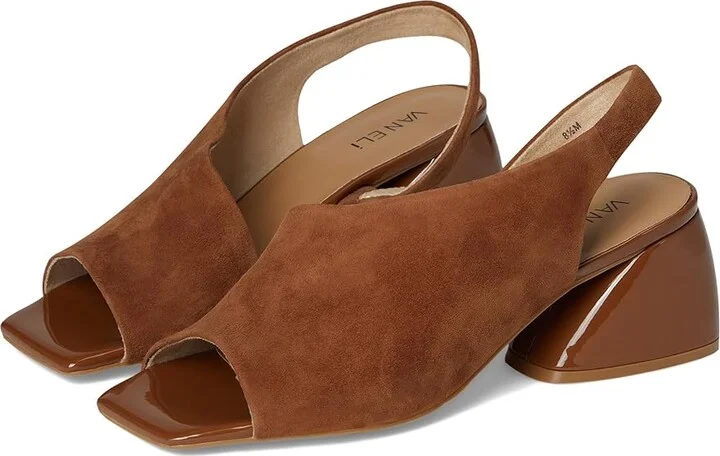 Vaneli Molke Women's Dress Sandals Cuoio Suede/Patent : 8 M (B)