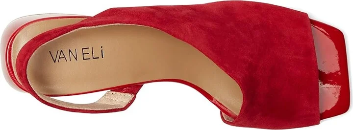 Vaneli Molke Women's Dress Sandals Red Suede/Patent : 9.5 M (B) - Image 2
