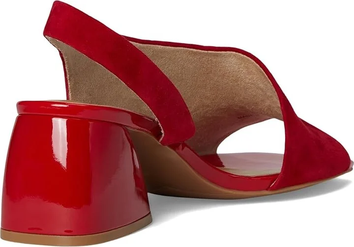 Vaneli Molke Women's Dress Sandals Red Suede/Patent : 9.5 M (B) - Image 4