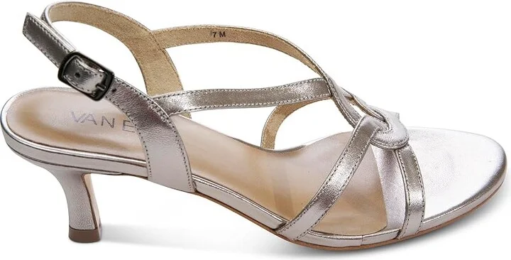 Vaneli Monde Women's Sandals Pewter Mercury : 11 M (B), Leather/Rubber - Image 4