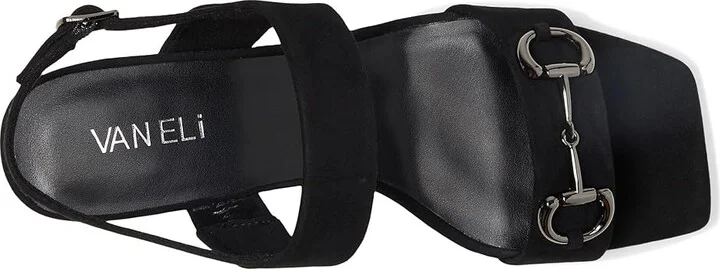 Vaneli Morena Women's Sandals Black Suede : 7.5 M (B) - Image 2