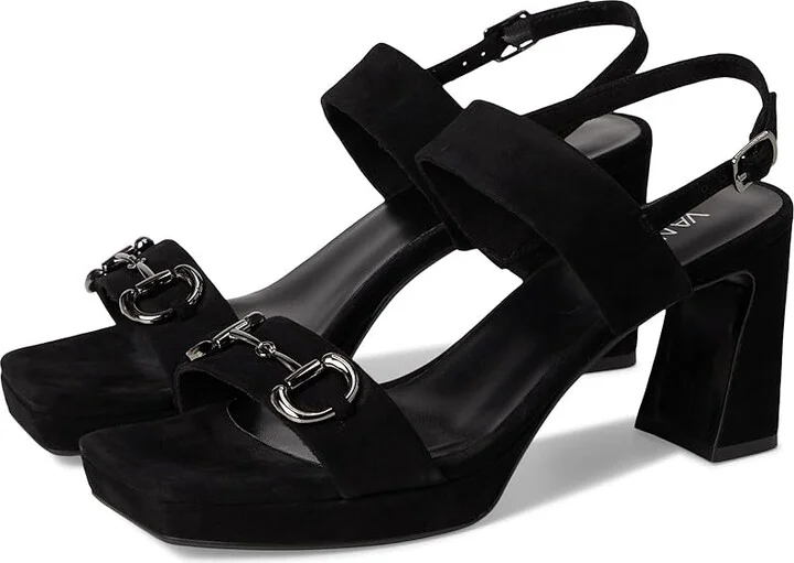 Vaneli Morena Women's Sandals Black Suede : 7.5 M (B)