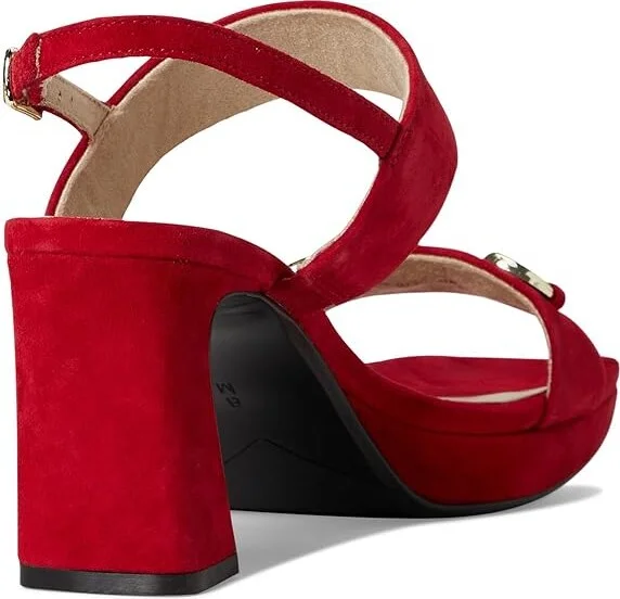 Vaneli Morena Women's Sandals Red Suede : 7 M (B) - Image 4