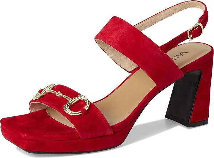 Vaneli Morena Women's Sandals Red Suede : 7 M (B) - Image 5