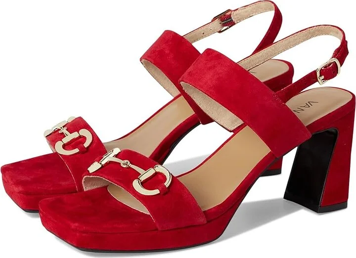 Vaneli Morena Women's Sandals Red Suede : 7 M (B)