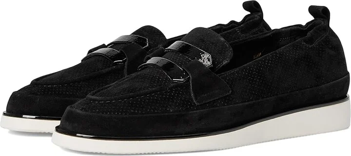 Vaneli Qira Women's Shoes Black Suede/Black Naplak : 9 M (B), Leather/Rubber