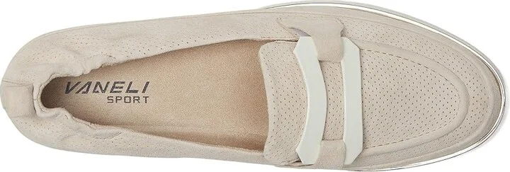 Vaneli Qira Women's Shoes Nude Suede/White Naplak : 5.5 M (B), Leather/Rubber - Image 2