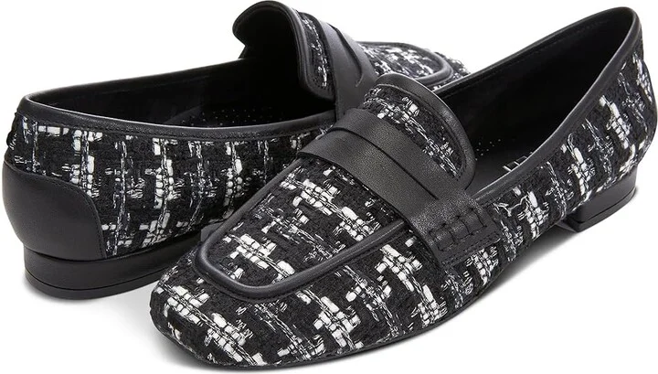 Vaneli Senya Women's Flat Shoes Black/White Sweet Wind Fabric : 9 N (AA), Textile