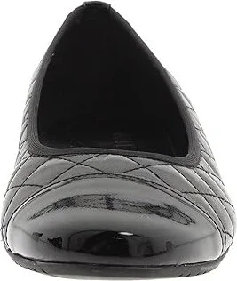 Vaneli Serene Women's Flat Shoes Black Nappa/Black Patent : 7 N (AA), Leather/Patent Leather - Image 5