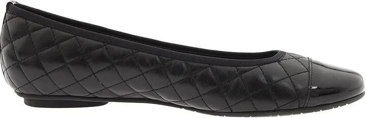 Vaneli Serene Women's Flat Shoes Black Nappa/Black Patent : 7 N (AA), Leather/Patent Leather - Image 7