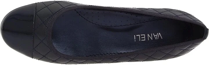 Vaneli Serene Women's Flat Shoes Navy Nappa/Navy Smack Patent : 8 N (AA), Leather/Nappa/Patent Leather - Image 3