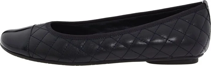 Vaneli Serene Women's Flat Shoes Navy Nappa/Navy Smack Patent : 8 N (AA), Leather/Nappa/Patent Leather - Image 7