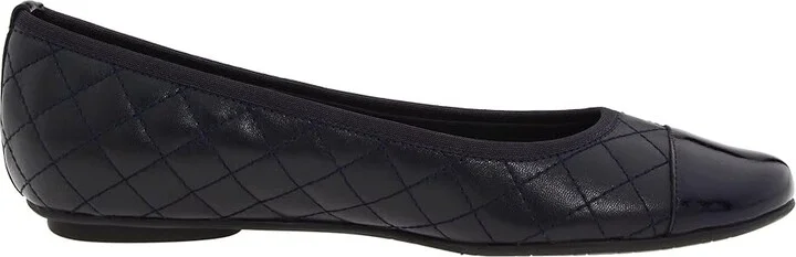 Vaneli Serene Women's Flat Shoes Navy Nappa/Navy Smack Patent : 8 N (AA), Leather/Nappa/Patent Leather - Image 8