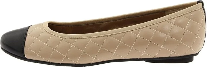 Vaneli Serene Women's Flat Shoes Pudding Nappa/Black Nappa : 7 N (AA), Leather/Nappa/Patent Leather - Image 6