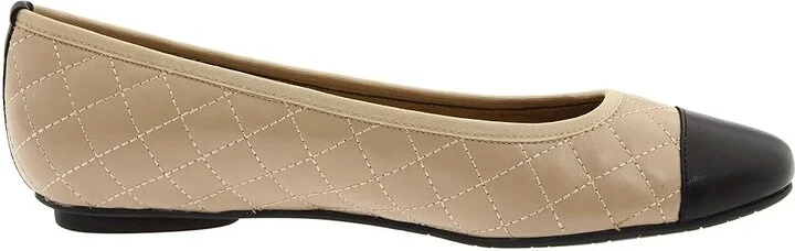 Vaneli Serene Women's Flat Shoes Pudding Nappa/Black Nappa : 7 N (AA), Leather/Nappa/Patent Leather - Image 7