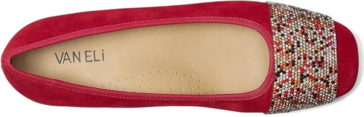 Vaneli Shezan Women's Flat Shoes Red Suede : 11 M (B), Leather/Rubber/Suede - Image 2
