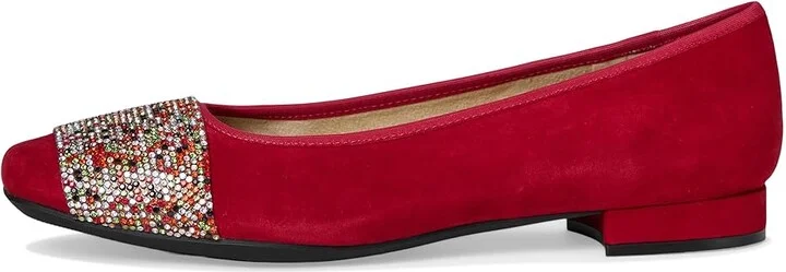 Vaneli Shezan Women's Flat Shoes Red Suede : 11 M (B), Leather/Rubber/Suede - Image 6