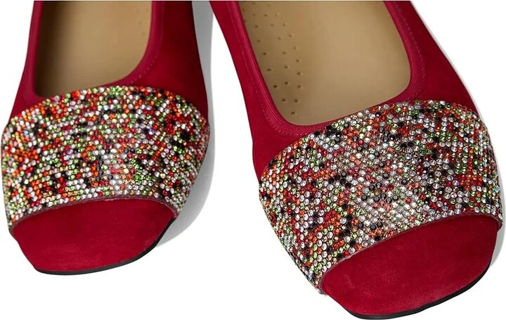 Vaneli Shezan Women's Flat Shoes Red Suede : 11 M (B), Leather/Rubber/Suede - Image 7