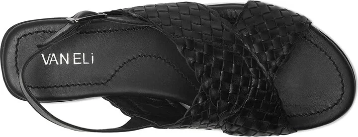 Vaneli Tagus Women's Sandals Black Nappa : 9 W (D), Leather - Image 2