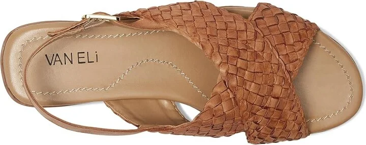 Vaneli Tagus Women's Sandals Camel Burnished Woven : 6.5 M (B), Leather - Image 2