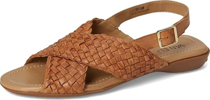 Vaneli Tagus Women's Sandals Camel Burnished Woven : 6.5 M (B), Leather - Image 5