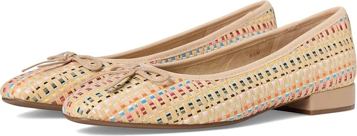 Vaneli Theo Women's Flat Shoes Natural Holdo : 7 M (B), Faux Leather