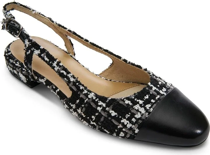 Vaneli Tisha High Women's Heels Black Sakti Fab/Black Nappa : 5 M (B), Leather - Image 2