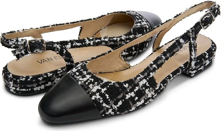 Vaneli Tisha High Women's Heels Black Sakti Fab/Black Nappa : 5 M (B), Leather