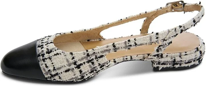 Vaneli Tisha High Women's Heels Off-White Sakti/Black Nappa : 8.5 N (AA), Leather - Image 3