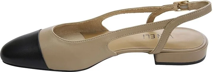 Vaneli Tisha High Women's Heels Pudding/Black Nappa : 7 N (AA), Leather - Image 4