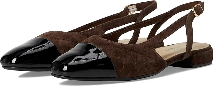 Vaneli Trill Women's Slip-on Dress Shoes Tmoro Suede/Black Patent : 5.5 M (B)