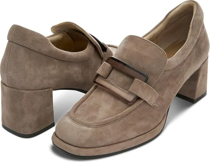 Vaneli Varena High Women's Heels Military Suede : 10 M (B), Leather/Suede