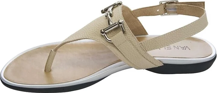 Vaneli Walk Women's Sandals Cream Milled Calf : 11 M (B), Leather/Rubber - Image 4