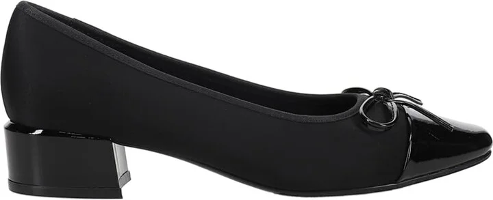 VANELi Womens Alesya Round Toe Block Pumps Dress Casual Low Heel 1-2" - Black - Size 9 M